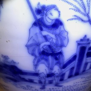 A Dutch Delft blue and white chinoiserie vase, last quarter 17th C. — 照片 11