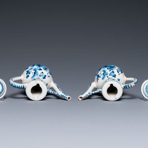 A Dutch Delft blue and white cruet set on stand, 18th C. — 照片 6