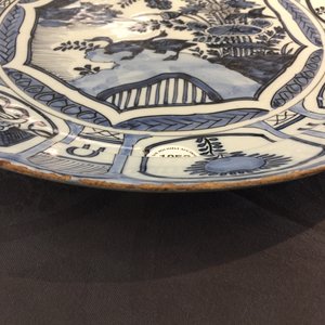 A Dutch Delft blue and white kraak-style chinoiserie dish, last quarter 17th C. — 照片 4