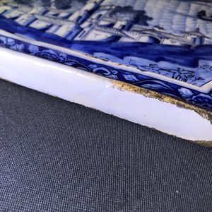 A Dutch Delft blue and white 'maritime subject' plaque, 18th C. — 照片 16