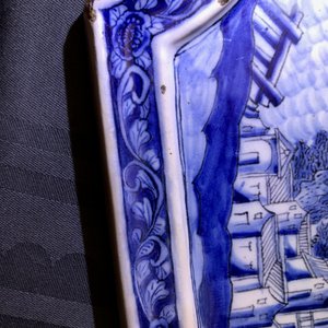 A Dutch Delft blue and white 'maritime subject' plaque, 18th C. — 照片 7