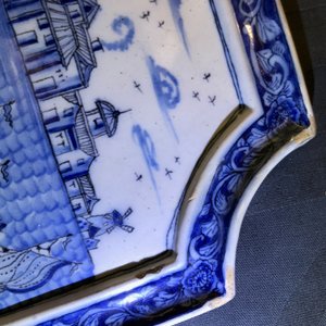 A Dutch Delft blue and white 'maritime subject' plaque, 18th C. — 照片 10