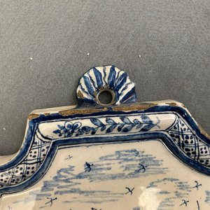 A Dutch Delft blue and white 'maritime subject' plaque, 18th C. — 照片 3