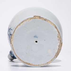 A Dutch Delft blue and white wet drug jar "E5:Rad:Aper:", 18th C. — 照片 7
