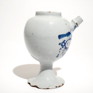 A Dutch Delft blue and white wet drug jar "S:Capil:Ven", 18th C. — 照片 5