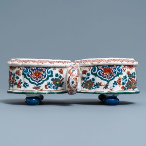 A Dutch Delft cashmere palette cruet set on stand, 1st quarter 18th C. — photo 4