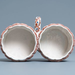 A Dutch Delft cashmere palette cruet set on stand, 1st quarter 18th C. — photo 6