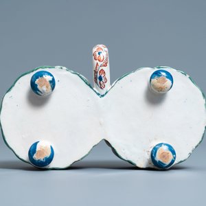A Dutch Delft cashmere palette cruet set on stand, 1st quarter 18th C. — photo 7