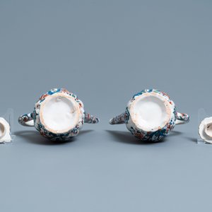 A Dutch Delft cashmere palette cruet set on stand, 1st quarter 18th C. — 照片 13