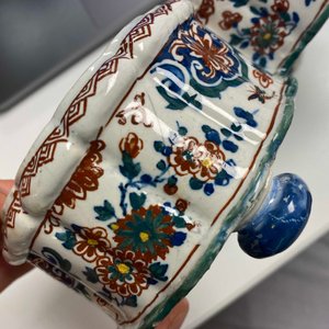 A Dutch Delft cashmere palette cruet set on stand, 1st quarter 18th C. — 照片 19