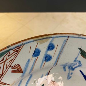 A Dutch Delft cashmere palette dish, 18th C. — photo 3