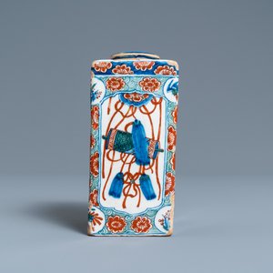 A Dutch Delft cashmere palette tea caddy, 1st half 18th C. — 照片 3