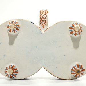 A Dutch Delft cashmire palette cruet set for oil and vinegar, 17/18th C. — photo 7