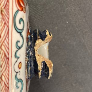 A Dutch Delft doré 'chinoiserie' tea caddy and cover, 18th C. — photo 8