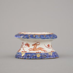 A Dutch Delft doré salt cellar, Pieter Adriaensz. Kocx, The Greek A, 1705-1720 — photo 5