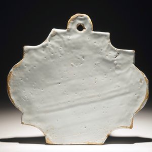 A Dutch Delft mixed technique biblical subject plaque, 18th C. — 照片 2