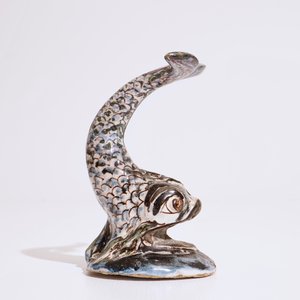 A Dutch Delft model of a whale in blue, manganese and black, ca. 1700 — photo 4