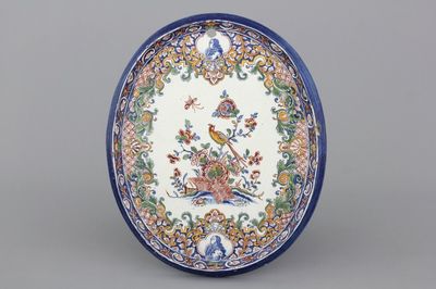 A Dutch Delft polychrome orangist plaque, 18th C.