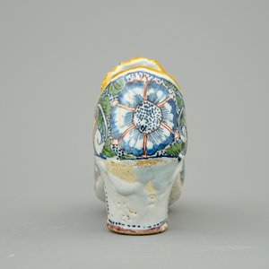 A Dutch Delft polychrome shoe, 18th C. — 照片 5