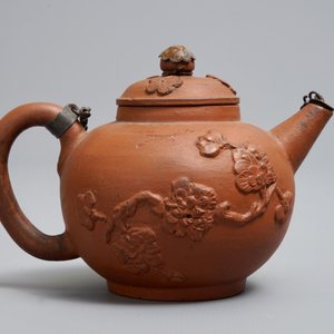 A Dutch Delft silver-mounted yixing style red earthenware teapot and cover, 1st quarter 18th C. — 照片 2