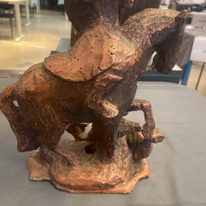 A faux terracotta monochromed wooden figure of Saint Georges, 16th C. — 照片 8