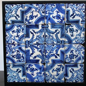 A field of 16 Portuguese tiles 17th C. — photo 1