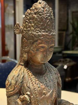 A fine and large Chinese bronze standing Buddha, Liao/Jin — photo 5