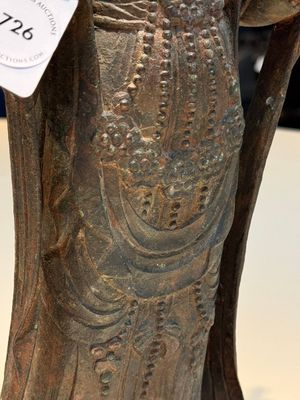A fine and large Chinese bronze standing Buddha, Liao/Jin — photo 8
