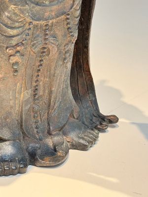 A fine and large Chinese bronze standing Buddha, Liao/Jin — photo 10