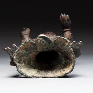 A fine and large Chinese bronze standing Buddha, Liao/Jin — photo 7