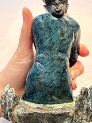 A fine and rare Chinese polychrome figure of a lady, Ye Yunhong Zhi 葉運紅製 mark, Republic — foto 16