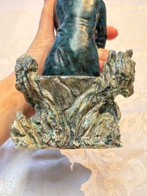 A fine and rare Chinese polychrome figure of a lady, Ye Yunhong Zhi 葉運紅製 mark, Republic — foto 17