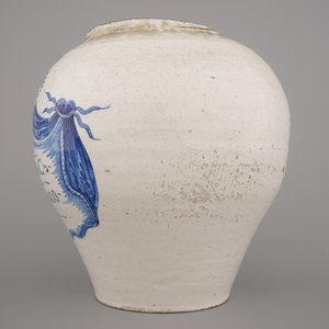 A fine Brussels faience tobacco jar "Tabac de Maraingo", 18th C. — photo 2