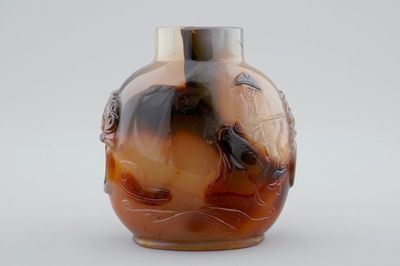 A fine Chinese agate snuff bottle, 18/19th C.
