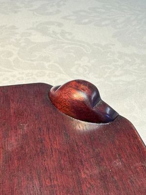 A fine Chinese blue and white Milefo Buddha on a wooden stand, Wei Hongtai Zao 魏洪泰造 mark, Republic — photo 25