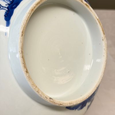 A fine Chinese blue and white 'Peonies' bowl — foto 14