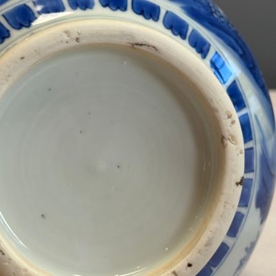 A fine Chinese blue and white ‘Scholars’ double-gourd vase — foto 18
