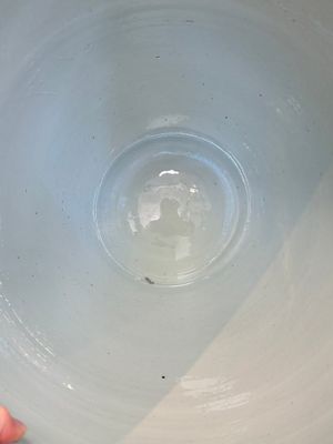A fine Chinese blue, white and copper-red 'lotus scroll' fish bowl, Qianlong — photo 14