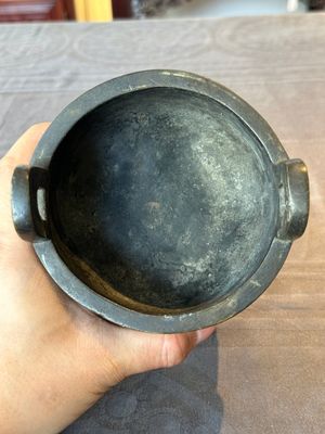 A fine Chinese bronze censer and cover with a Buddhist lion, 'ding 鼎', Xuande Mark, Ming — foto 10