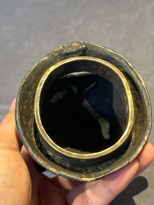 A fine Chinese bronze luduan-form censer and cover, Ming — foto 12
