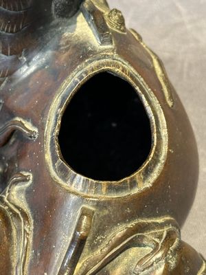 A fine Chinese bronze 'qilin' censer and cover, Ming — photo 14