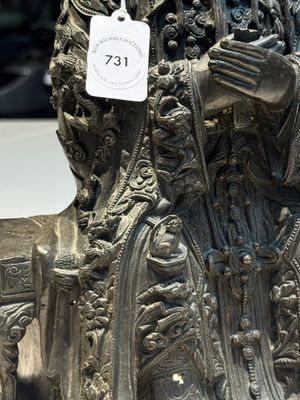 A fine Chinese bronze sculpture figure of Wenchang, Ming — photo 13