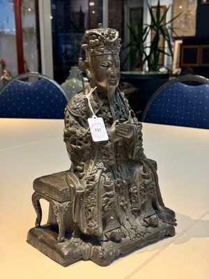 A fine Chinese bronze sculpture figure of Wenchang, Ming — photo 2