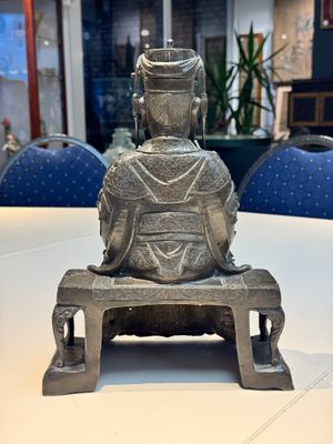 A fine Chinese bronze sculpture figure of Wenchang, Ming — photo 4