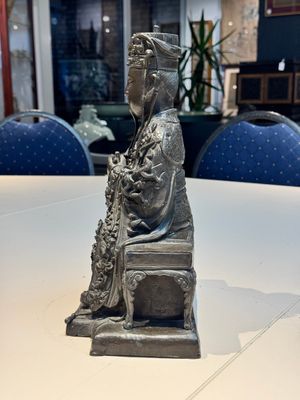 A fine Chinese bronze sculpture figure of Wenchang, Ming — photo 5