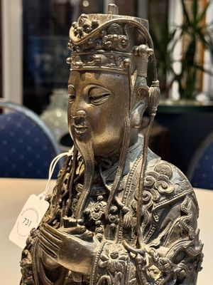 A fine Chinese bronze sculpture figure of Wenchang, Ming — photo 6