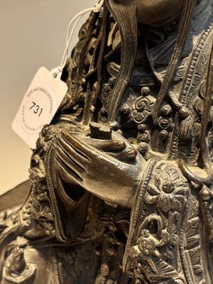 A fine Chinese bronze sculpture figure of Wenchang, Ming — photo 7