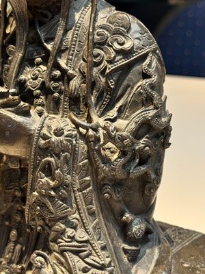 A fine Chinese bronze sculpture figure of Wenchang, Ming — photo 8