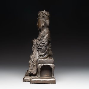 A fine Chinese bronze sculpture figure of Wenchang, Ming — photo 3