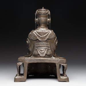 A fine Chinese bronze sculpture figure of Wenchang, Ming — photo 4